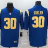 Men’s Los Angeles Chargers #30 Austin Ekeler Royal Blue 2020 NEW Color Rush Stitched NFL Nike Limited Jersey