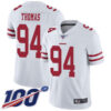 Nike 49ers #94 Solomon Thomas White Men’s Stitched NFL 100th Season Vapor Limited Jersey