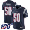 Men’s New England Patriots #50 Chase Winovich Limited Navy Blue 100th Season Home Vapor Untouchable Jersey