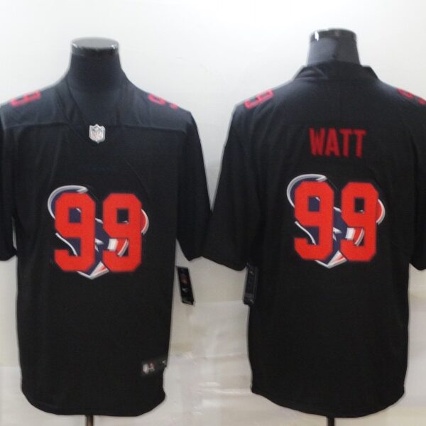 Men’s Houston Texans #99 J.J. Watt Black 2020 Shadow Logo Vapor Untouchable Stitched NFL Nike Limited Jersey