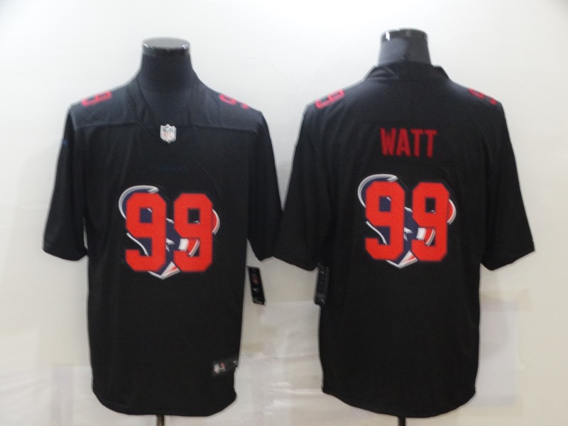 Men’s Houston Texans #99 J.J. Watt Black 2020 Shadow Logo Vapor Untouchable Stitched NFL Nike Limited Jersey