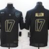 Men’s Buffalo Bills #17 Josh Allen Black 2020 Salute To Service Stitched NFL Nike Limited Jersey