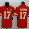 Men’s Kansas City Chiefs #17 Mecole Hardman Red 2017 Vapor Untouchable Stitched NFL Nike Limited Jersey
