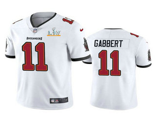 Men’s Tampa Bay Buccaneers #11 Blaine Gabbert White 2021 Super Bowl LV Limited Stitched NFL Jersey