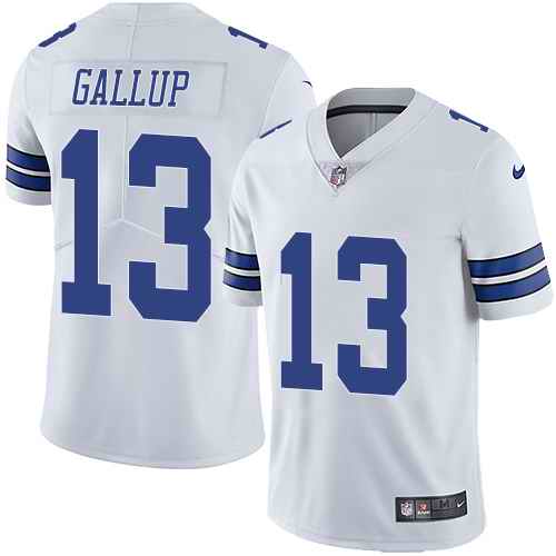 Nike Men’s Dallas Cowboys 13 Michael Gallup White Vapor Untouchable Limited Jersey