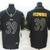 Men’s Pittsburgh Steelers #39 Minkah Fitzpatrick Black 100th Season Golden Edition Jersey