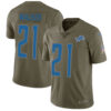 Nike Lions #21 Tracy Walker Olive Men’s Stitched NFL Limited 2017 Salute to Service Jersey