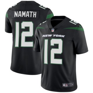 Men’s New York Jets #12 Joe Namath Black 2019 Vapor Untouchable Limited Stitched Jersey