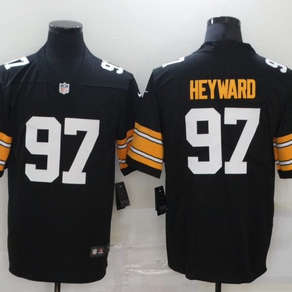 Men’s Pittsburgh Steelers #97 Cameron Heyward Black 2017 Vapor Untouchable Stitched NFL Nike Throwback Limited Jersey