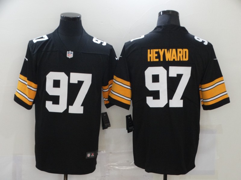 Men’s Pittsburgh Steelers #97 Cameron Heyward Black 2017 Vapor Untouchable Stitched NFL Nike Throwback Limited Jersey