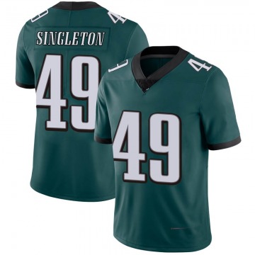 Men’s Philadelphia Eagles #49 Alex Singleton Green Limited Midnight Team Color Vapor Untouchable Nike Jersey