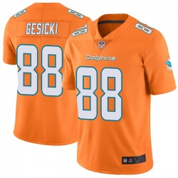 Men’s Miami Dolphins #88 Mike Gesicki Limited Orange Color Rush Jersey
