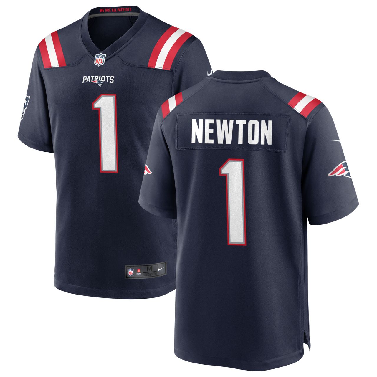 Men’s New England Patriots #1 Cam Newton Navy Blue 2020 NEW Vapor Untouchable Stitched NFL Nike Limited Jersey