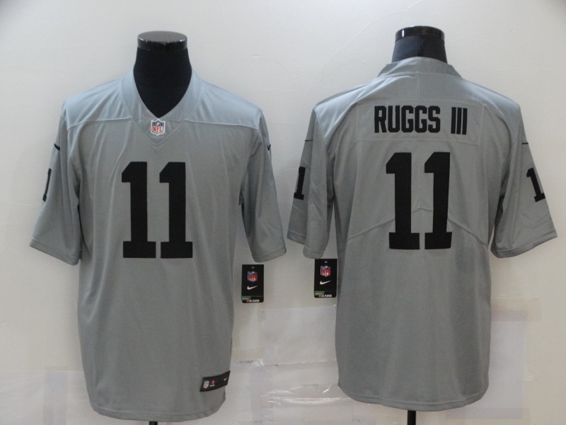Men’s Las Vegas Raiders #11 Henry Ruggs III Nike Gray Gridiron 2018 Vapor Untouchable NFL Gray Limited Jersey