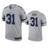 Men’s Dallas Cowboys #31 Trevon Diggs Gray Inverted Legend Jersey