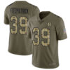 Steelers #39 Minkah Fitzpatrick Olive Camo Men’s Stitched Football Limited 2017 Salute To Service Jersey