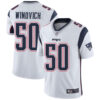 Men’s New England Patriots #50 Chase Winovich Limited White Road Vapor Untouchable Jersey