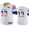 Men’s New Orleans Saints #13 Michael Thomas White Independence Day Stars Stripes Jersey