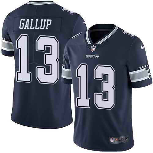 Nike Men’s Dallas Cowboys 13 Michael Gallup Navy Vapor Untouchable Limited Jersey