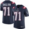 Men’s Nike New England Patriots #71 Danny Shelton Limited Navy Blue Rush Vapor Untouchable NFL Jersey