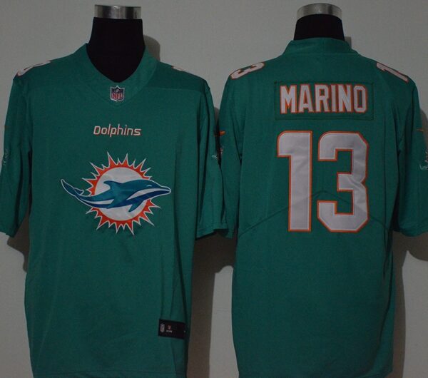 Men’s Miami Dolphins #13 Dan Marino Green 2020 Big Logo Vapor Untouchable Stitched NFL Nike Fashion Limited Jersey