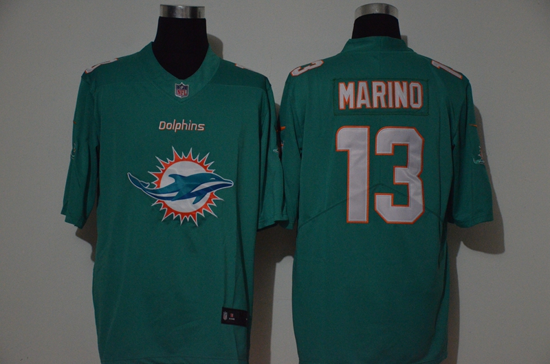Men’s Miami Dolphins #13 Dan Marino Green 2020 Big Logo Vapor Untouchable Stitched NFL Nike Fashion Limited Jersey