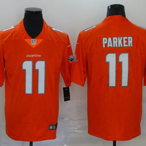 Men’s Miami Dolphins #11 DeVante Parker Orange 2020 Vapor Untouchable Stitched NFL Nike Limited Jersey