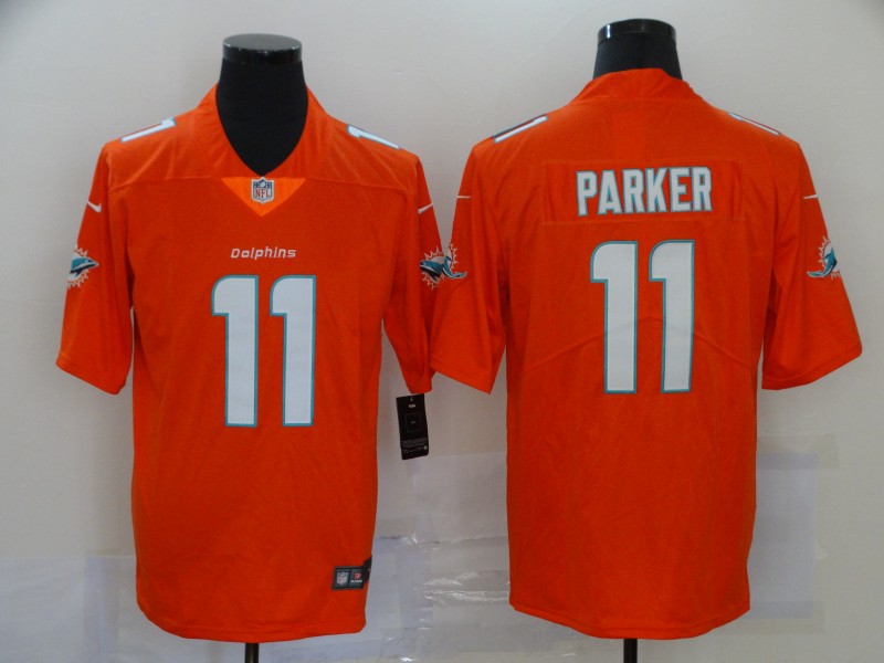 Men’s Miami Dolphins #11 DeVante Parker Orange 2020 Vapor Untouchable Stitched NFL Nike Limited Jersey