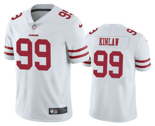 Men’s San Francisco 49ers #99 Javon Kinlaw White 2020 Vapor Untouchable Stitched NFL Nike Limited Jersey