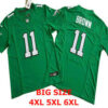 Men’s Philadelphia Eagles #11 AJ Brown Kelly Green FUSE Vapor Limited Throwback Jersey