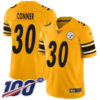 Nike Steelers #30 James Conner Gold Men’s Stitched NFL Limited Inverted Legend 100th Season Jersey