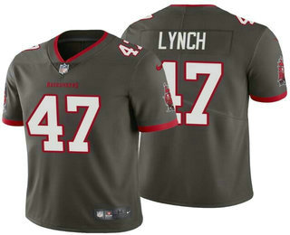 Men’s Tampa Bay Buccaneers #47 John Lynch Gray 2020 NEW Vapor Untouchable Stitched NFL Nike Limited Jersey