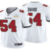 Men’s Tampa Bay Buccaneers #54 Lavonte David White 2021 Super Bowl LV Limited Stitched NFL Jersey