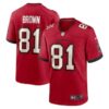 Men’s Tampa Bay Buccaneers #81 Antonio Brown Nike Red Game Jersey