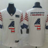 Men’s Dallas Cowboys #4 Dak Prescott White Independence Day Stars Stripes Jersey