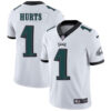 Men’s Philadelphia Eagles #1 Jalen Hurts White Vapor Untouchable Limited Stitched Jersey