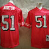 Men’s San Francisco 49ers #51 Ken Norton Jr. Red Throwback Mitchell & Ness Jersey