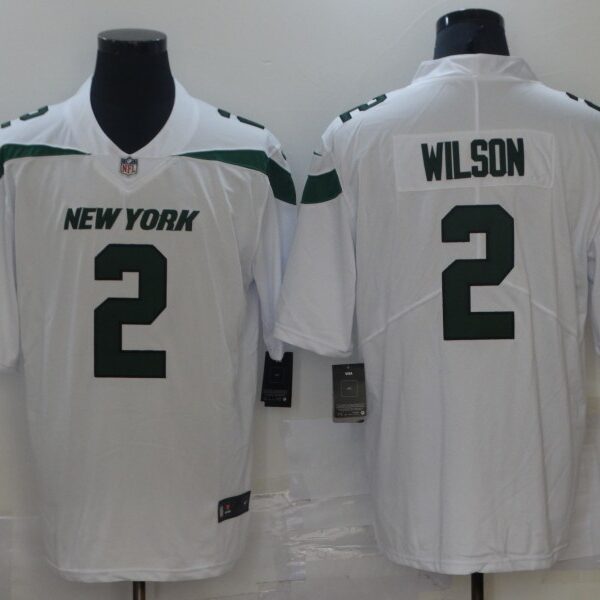 Men’s New York Jets #2 Zach Wilson White 2021 Vapor Untouchable Stitched NFL Nike Limited Jersey