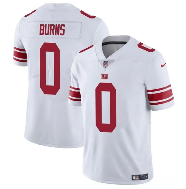Men’s New York Giants #0 Brian Burns White Vapor Untouchable Limited Football Stitched Jersey