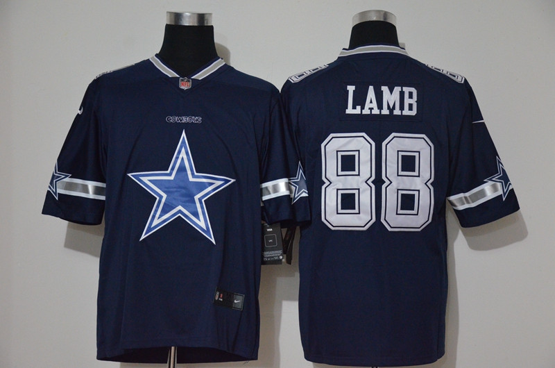 Men’s Dallas Cowboys #88 CeeDee Lamb Navy Blue 2020 Big Logo Vapor Untouchable Stitched NFL Nike Fashion Limited Jersey