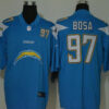 Men’s Los Angeles Chargers #97 Joey Bosa Light Blue 2020 Big Logo Number Vapor Untouchable Stitched NFL Nike Fashion Limited Jersey