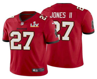 Men’s Tampa Bay Buccaneers #27 Ronald Jones II Red 2021 Super Bowl LV Limited Stitched NFL Jersey