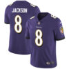 Size XXXXL Nike Baltimore Ravens #8 Lamar Jackson Purple Team Color Men’s Stitched NFL Vapor Untouchable Limited Jersey
