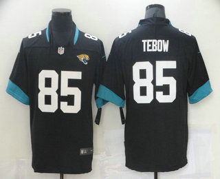 Men’s Jacksonville Jaguars #85 Tim Tebow Black 2021 Vapor Untouchable Stitched NFL Nike Limited Jersey
