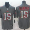 Nike Chiefs 15 Patrick Mahomes Gray Camo Vapor Untouchable Limited Jersey