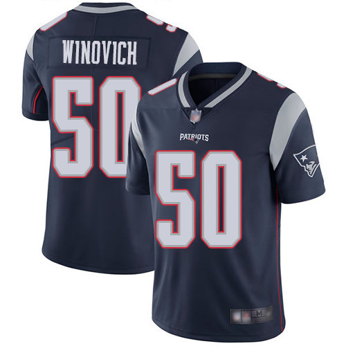 Men’s New England Patriots #50 Chase Winovich Limited Navy Blue Home Vapor Untouchable Jersey