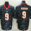 Men’s Cincinnati Bengals #9 Joe Burrow 2020 Camo Limited Stitched Nike NFL Jersey