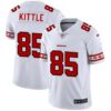 Men’s San Francisco 49ers #85 George Kittle Nike White Team Logo Vapor Limited NFL Jersey