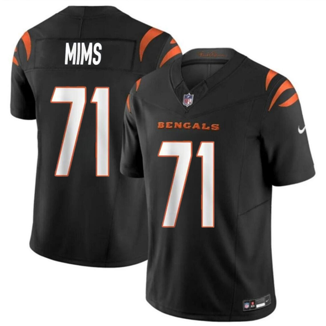Men’s Cincinnati Bengals #71 Amarius Mims Black 2024 Draft F.U.S.E Vapor Untouchable Limited Football Stitched Jersey