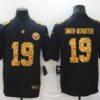 Men’s Pittsburgh Steelers #19 JuJu Smith-Schuster Black Leopard Print Fashion Vapor Limited Nike NFL Jersey
